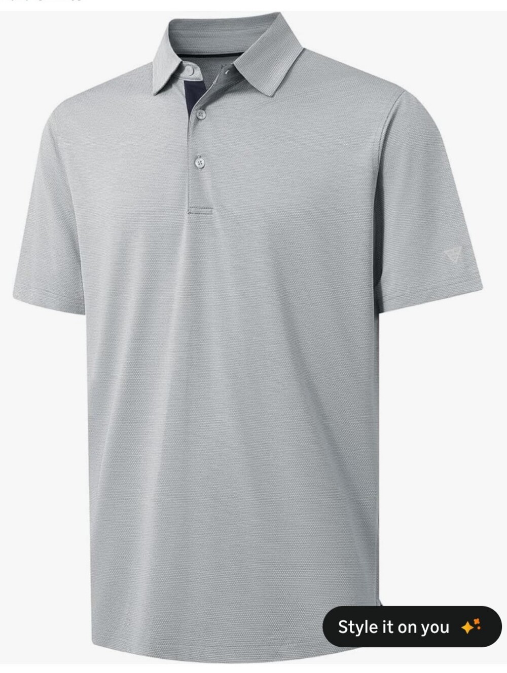 Men's dry fit Golf shirt, short sleeve.